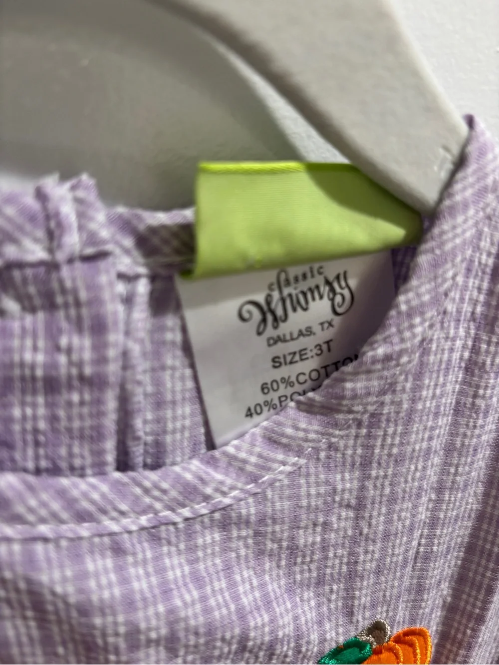 Kids Lavender Pumpkin Dress - classic Whimsey